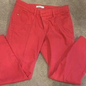 WHBM Hot Pink Ankle Jeans